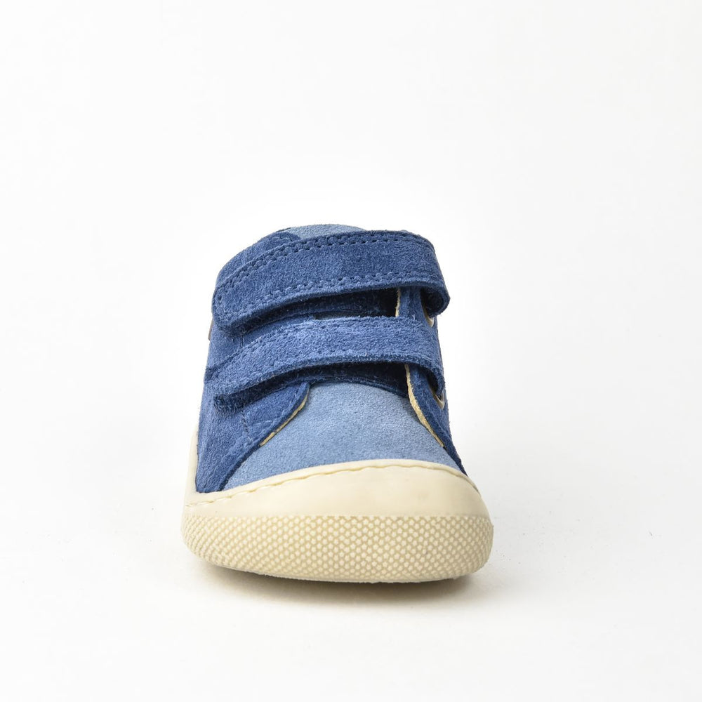 Naturino Barefoot Amur Velcros Suede Celeste Azure