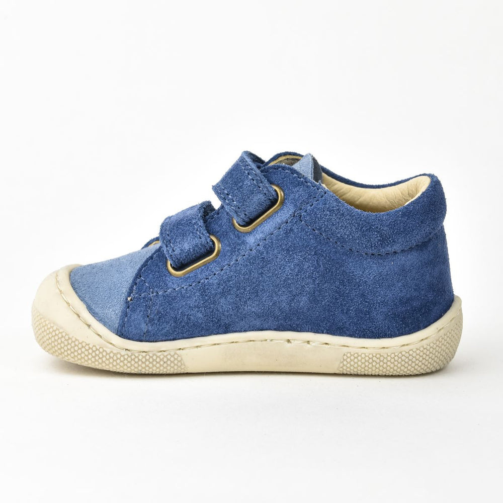 Naturino Barefoot Amur Velcros Suede Celeste Azure