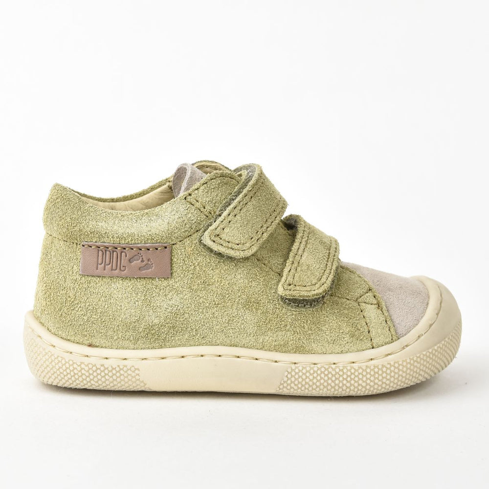 Naturino Barefoot Amur Velcros Suede Vert Beige