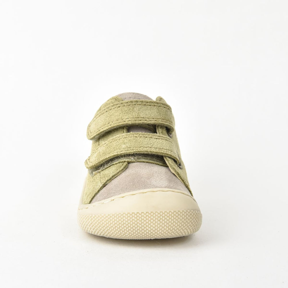 Naturino Barefoot Amur Velcros Suede Vert Beige