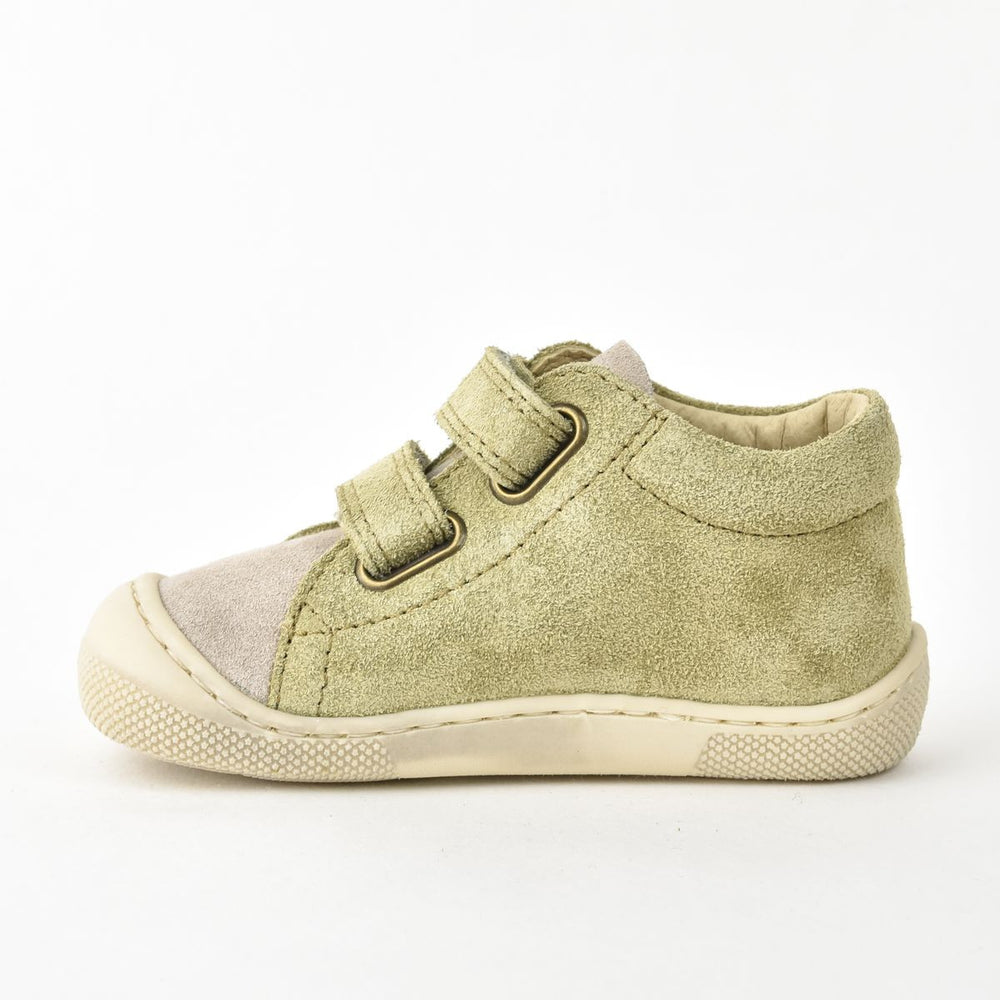 Naturino Barefoot Amur Velcros Suede Vert Beige