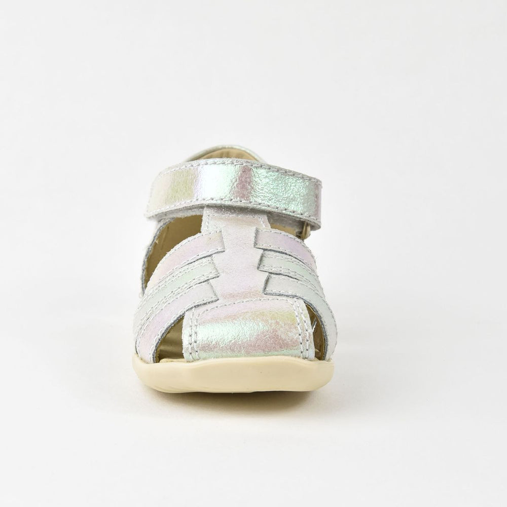 Sandalias Naturino Squisti Blanco Plata