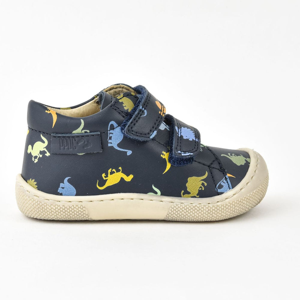 Naturino Barefoot Amur Velcros Print Dinosaures Navy