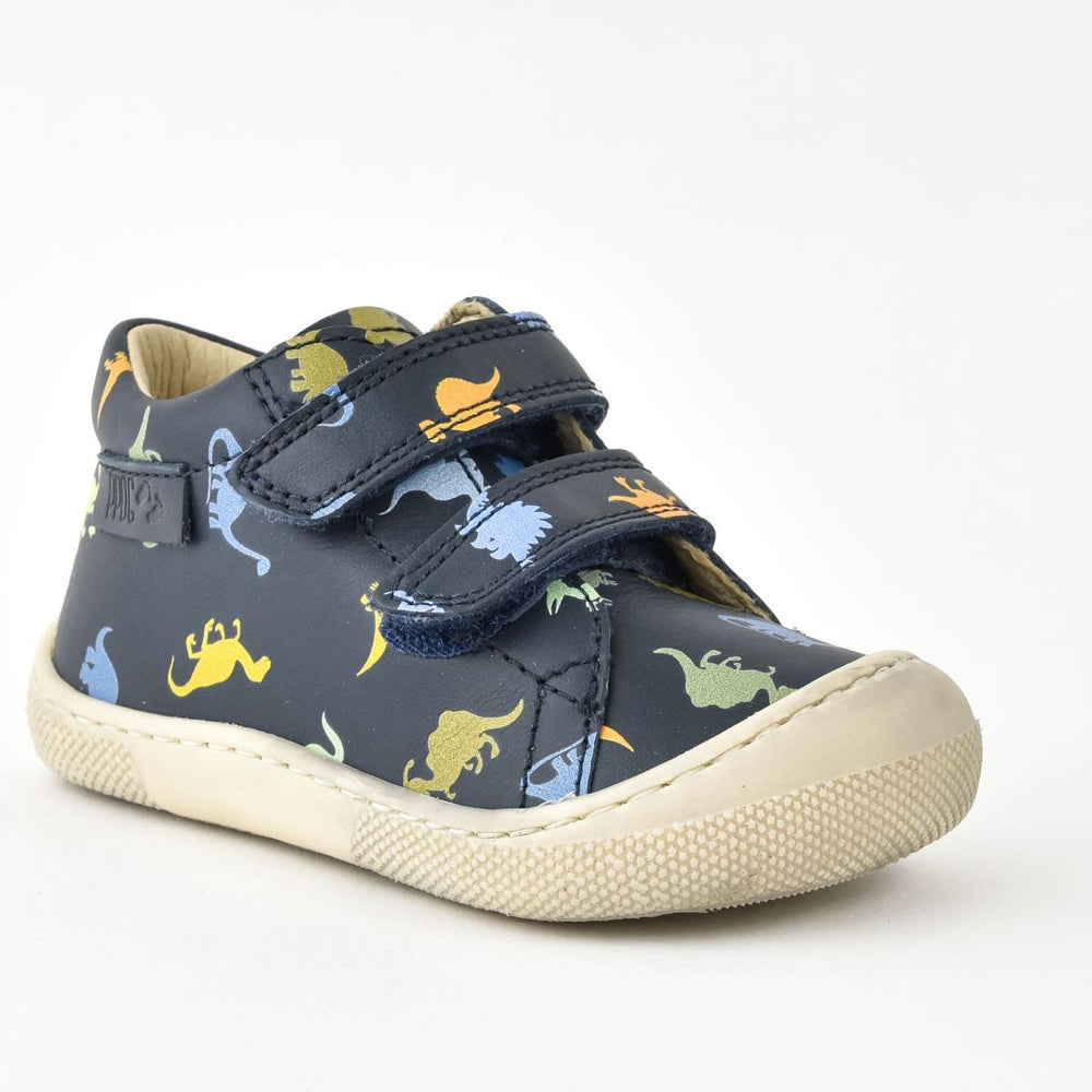 Naturino Barefoot Amur Velcros Print Dinosaures Navy