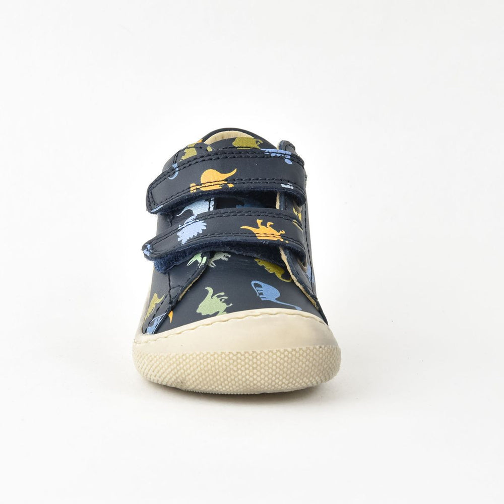 Naturino Barefoot Amur Velcros Print Dinosaures Navy