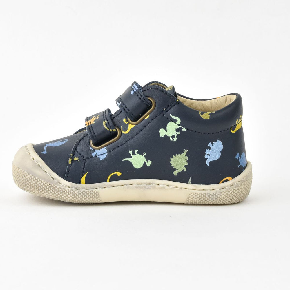 Naturino Barefoot Amur Velcros Print Dinosaures Navy