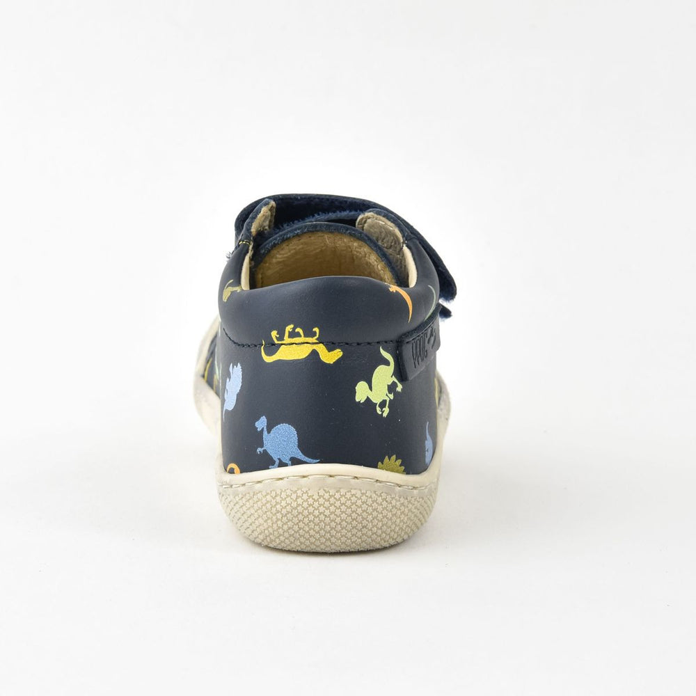 Naturino Barefoot Amur Velcros Print Dinosaures Navy