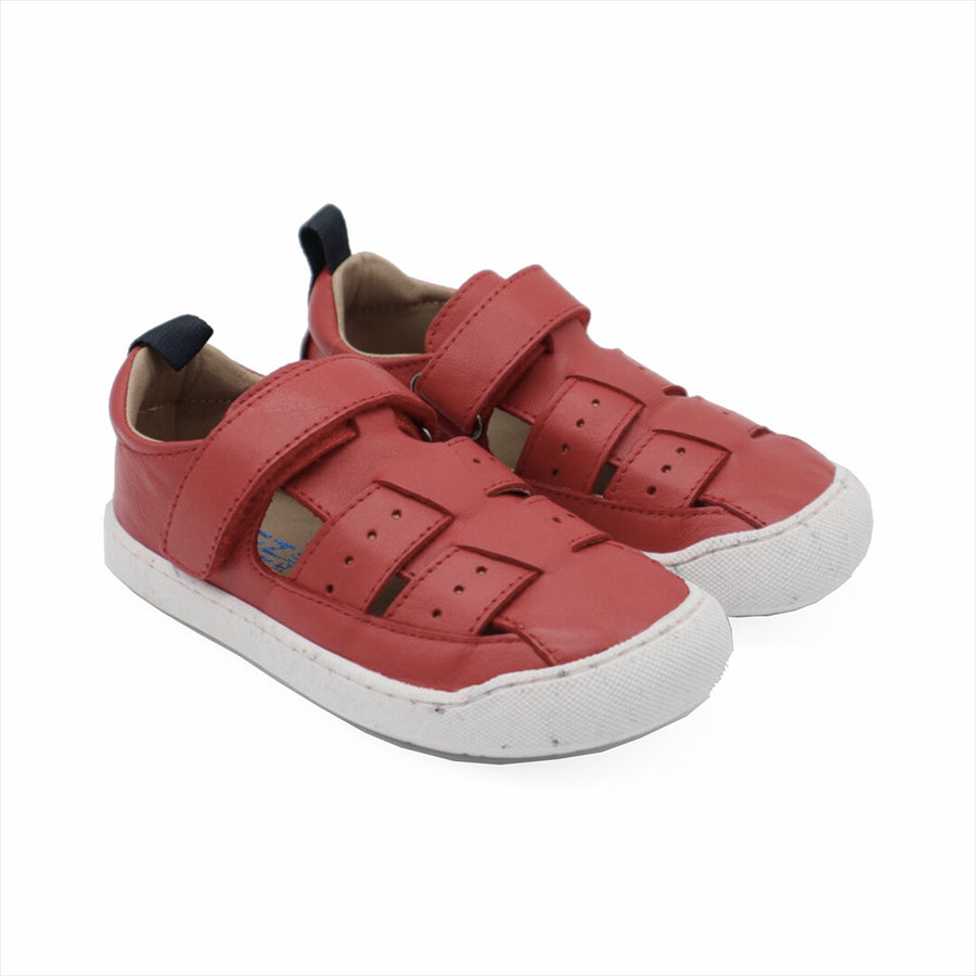 Sandalias Acebos Barefoot Gummi Rojo