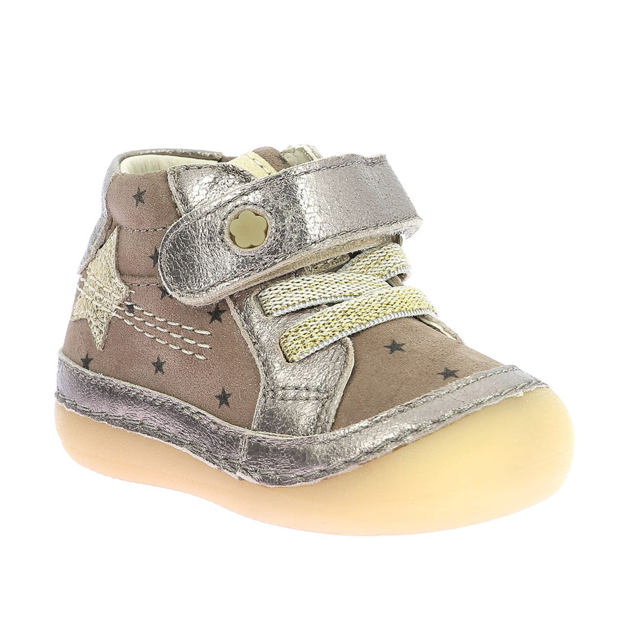 Kickers Sokistic Beige Estrellas Plata