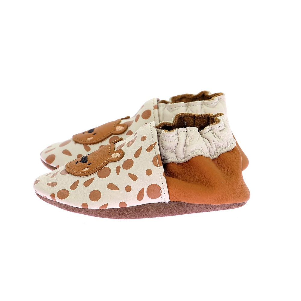 Robeez Chaussons Big Plush Beige Clair Camel