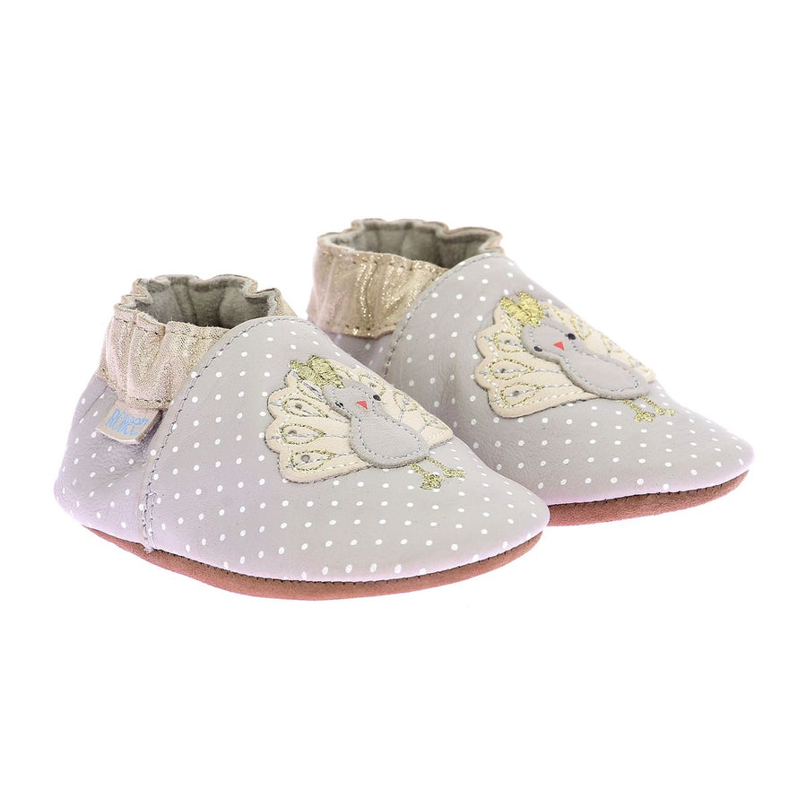 Robeez Chaussons Peacock Season Gris Clair