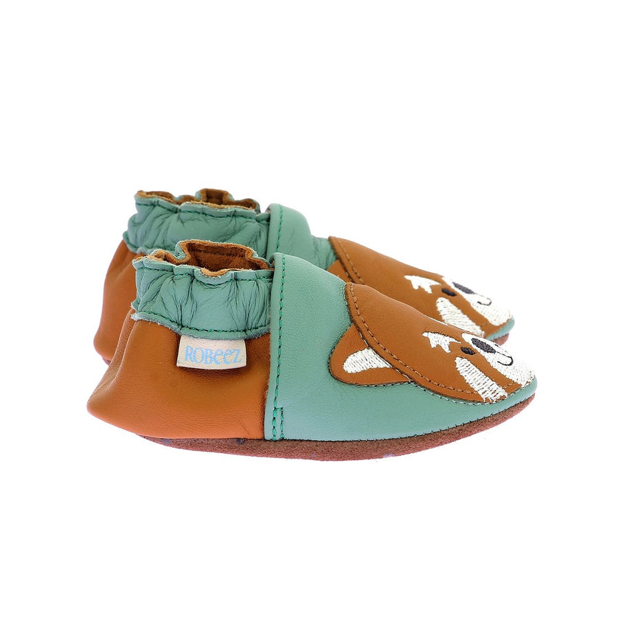 Robeez Zapatillas Gingerbear Verde Camel