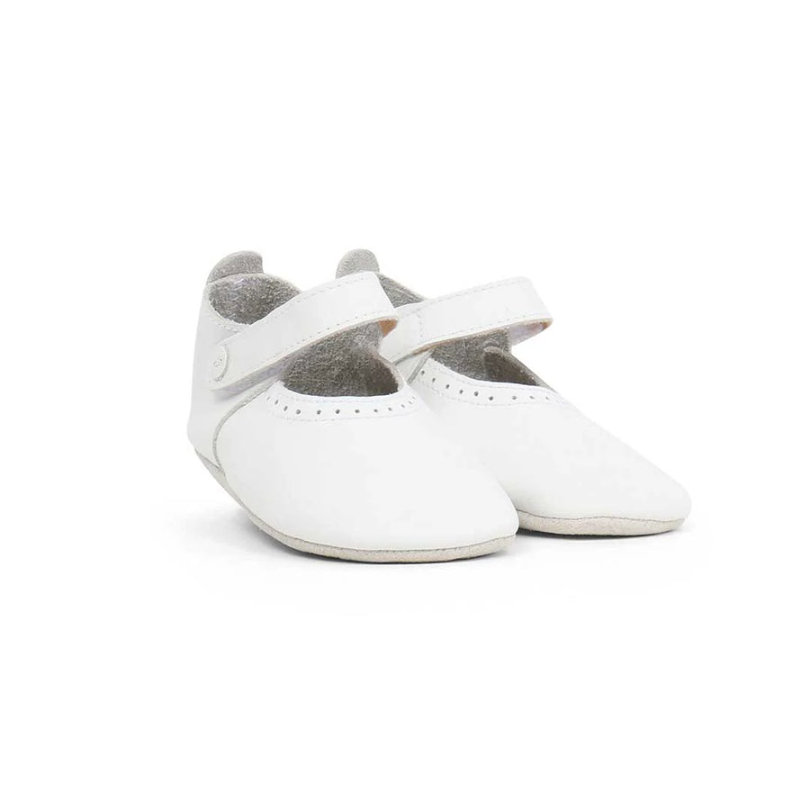 Bobux Chaussons T-bar Blanc