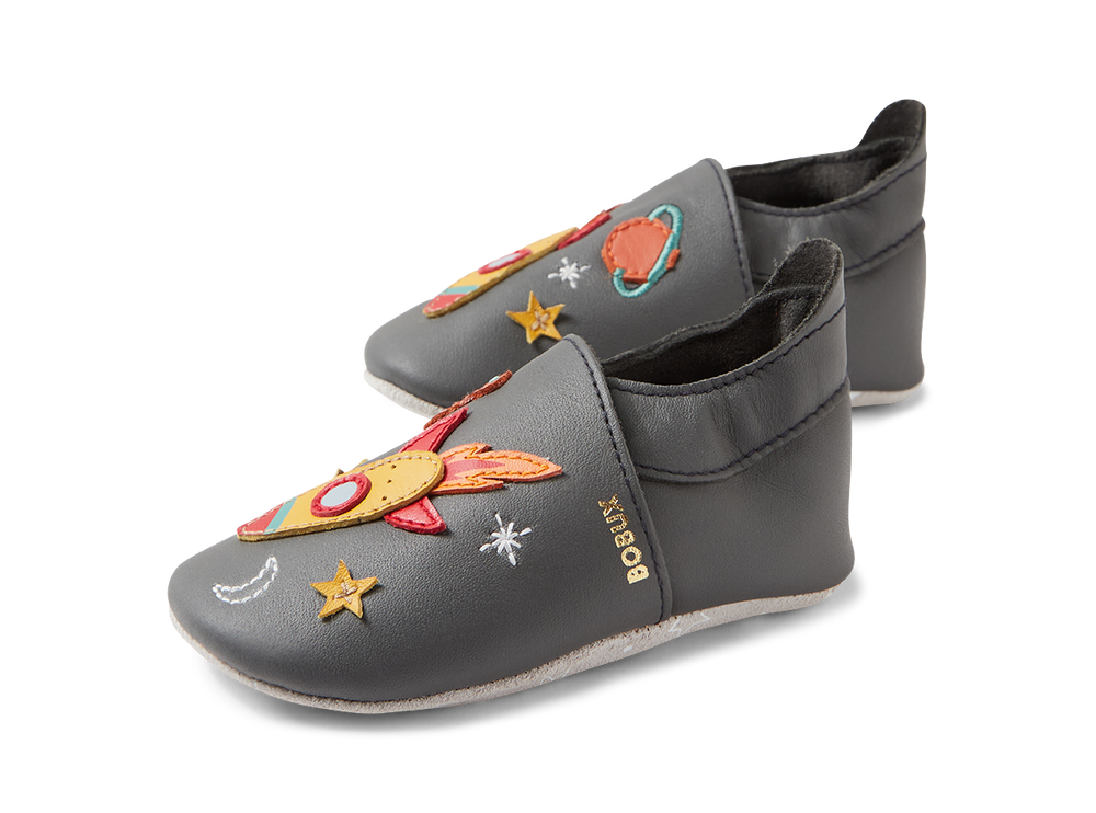 Bobux Chaussons Cosmic Charcoal