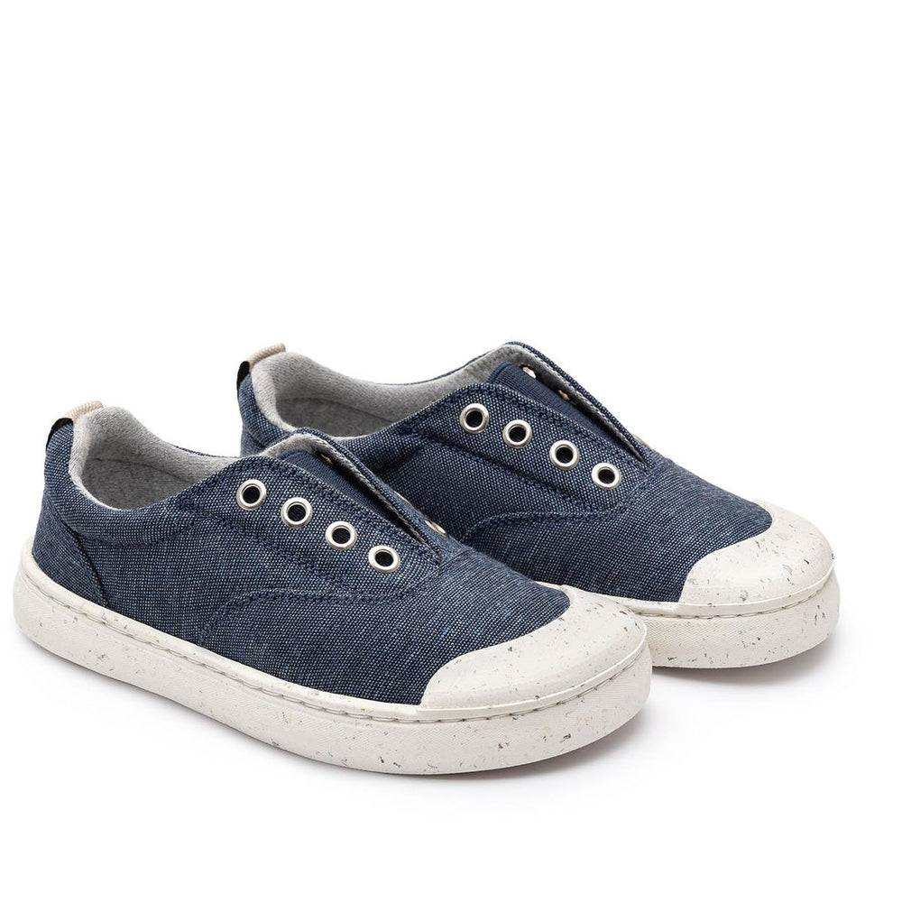 Tip Toey Joey Kidos Sneakers Spice Green Blue Eco Canvas