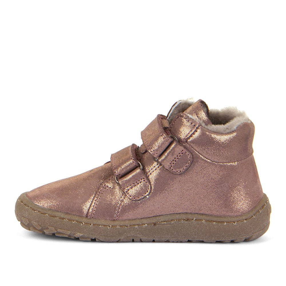 Froddo Barefoot Winter Furry Fourrées Pink Gold