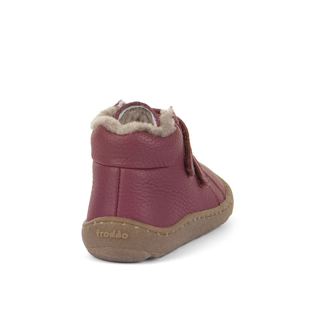 Froddo Barefoot Winter Furry Fourrées Bordeaux