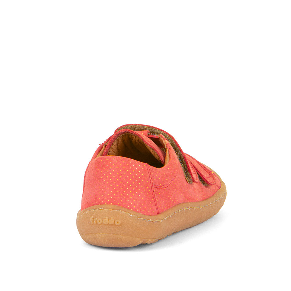 Froddo Barefoot Cuir Velcros Corail