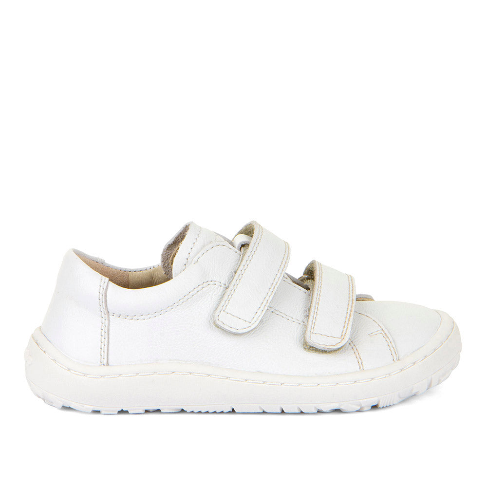 Froddo Barefoot Cuir Velcros Blanc