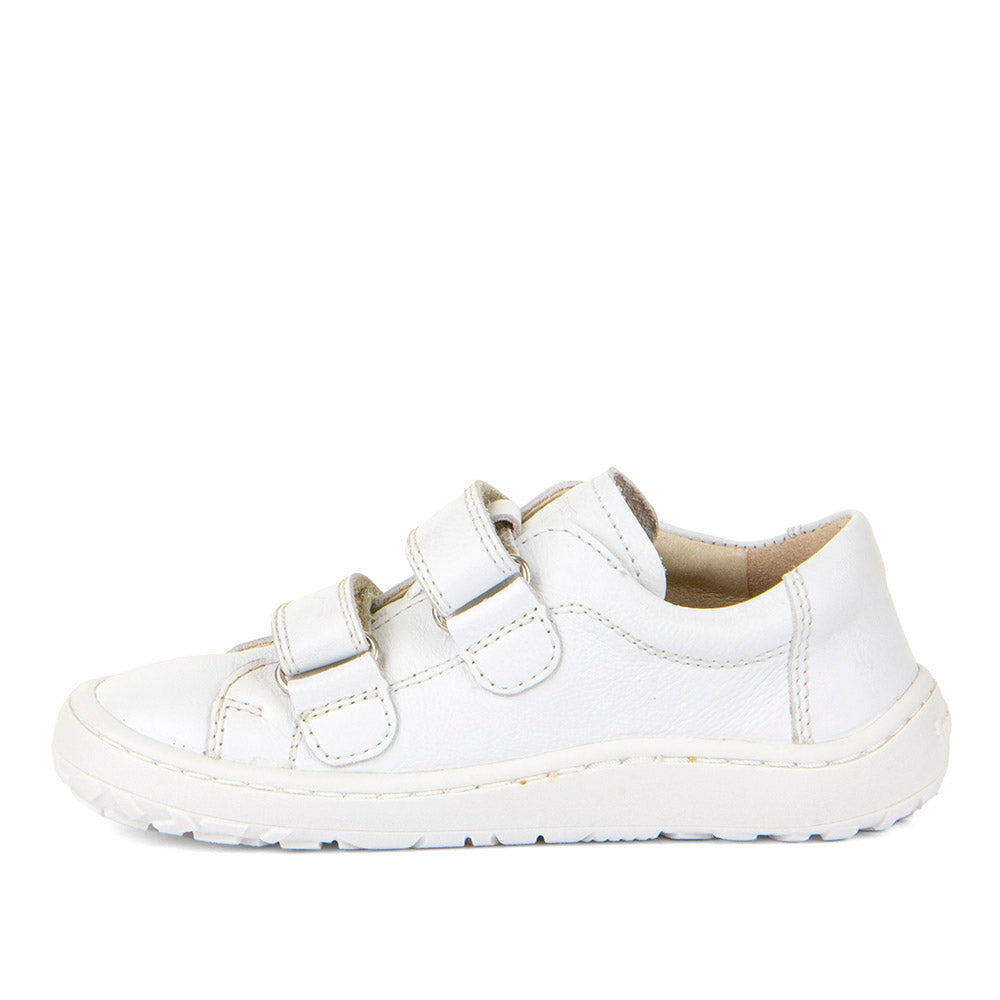 Froddo Barefoot Cuir Velcros Blanc