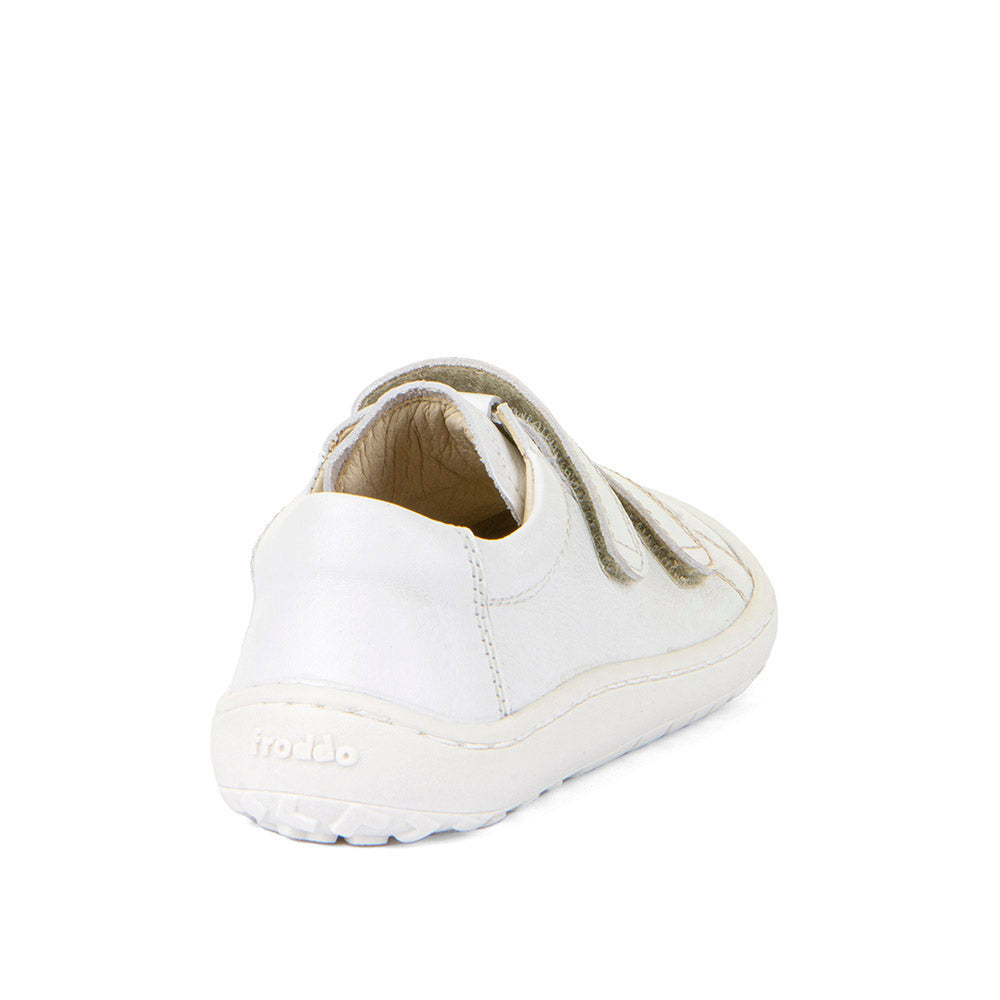 Froddo Barefoot Cuir Velcros Blanc