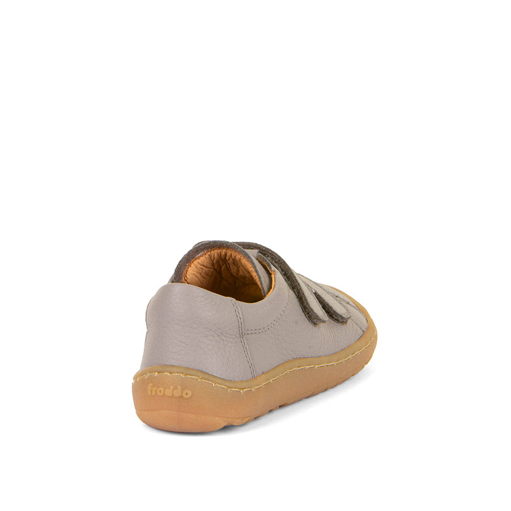 Froddo Barefoot Cuir Velcros Light Grey