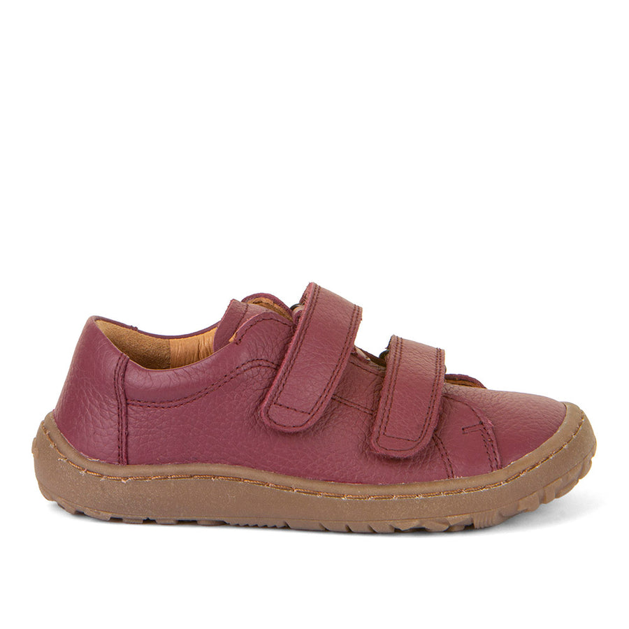 Froddo Barefoot Cuir Velcros Bordeaux