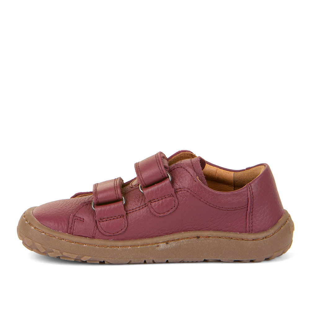 Froddo Barefoot Cuir Velcros Bordeaux