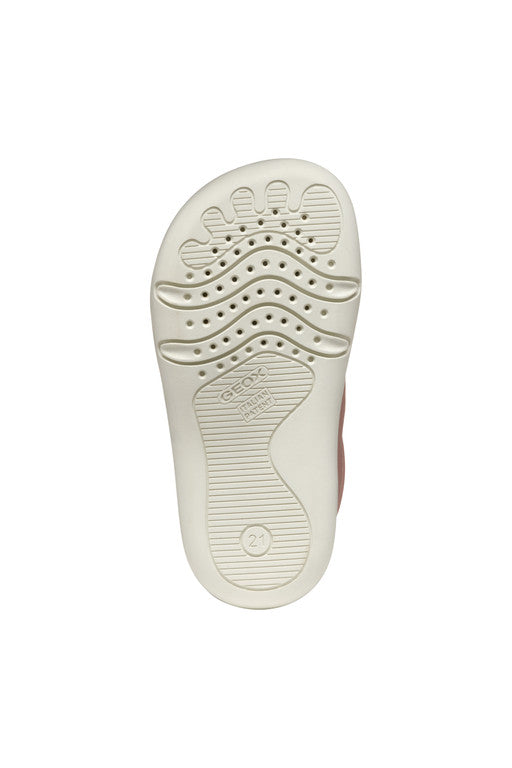 Geox Barefoot Steppieup Rose Blanc