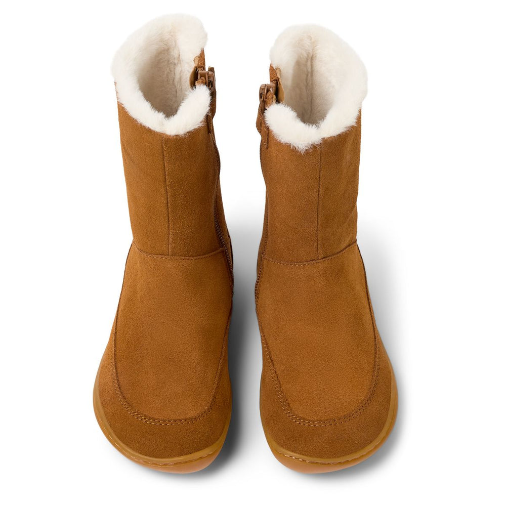 Camper Peu Kids Bottes Fourrees Camel