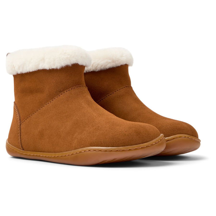 Camper Peu Kids Bottines Fourrée Camel