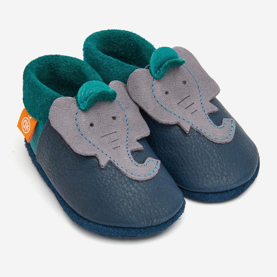 Orangenkinder Chaussons Éléphant