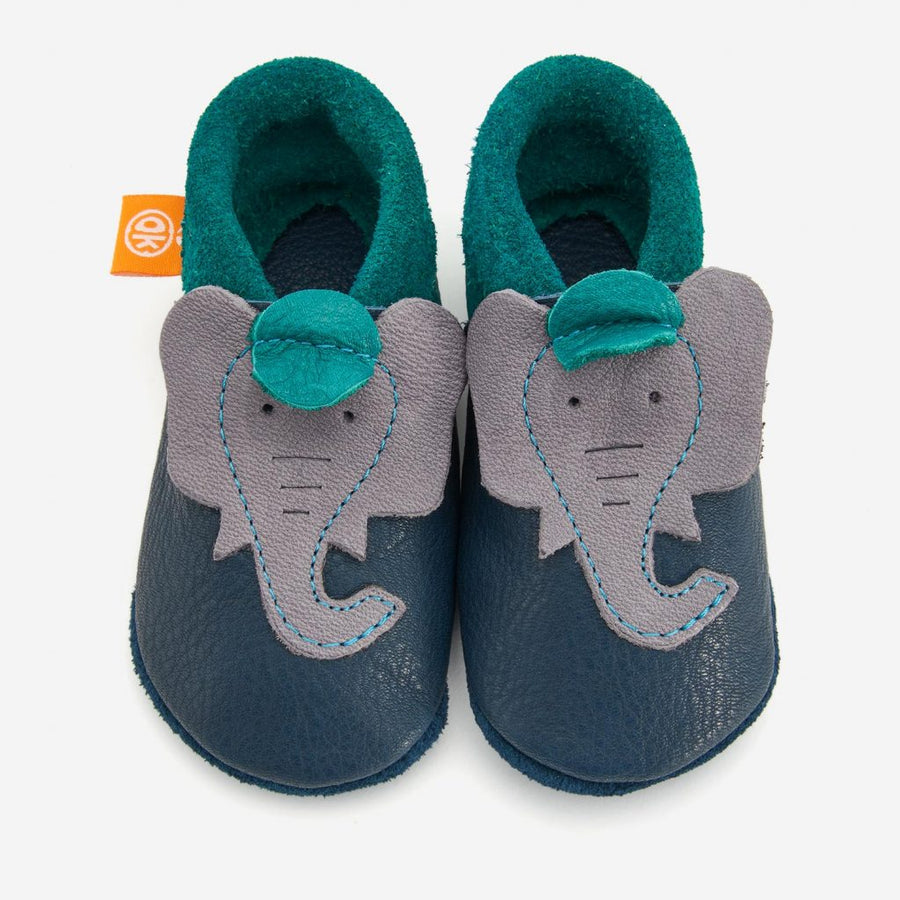 Orangenkinder Chaussons Éléphant