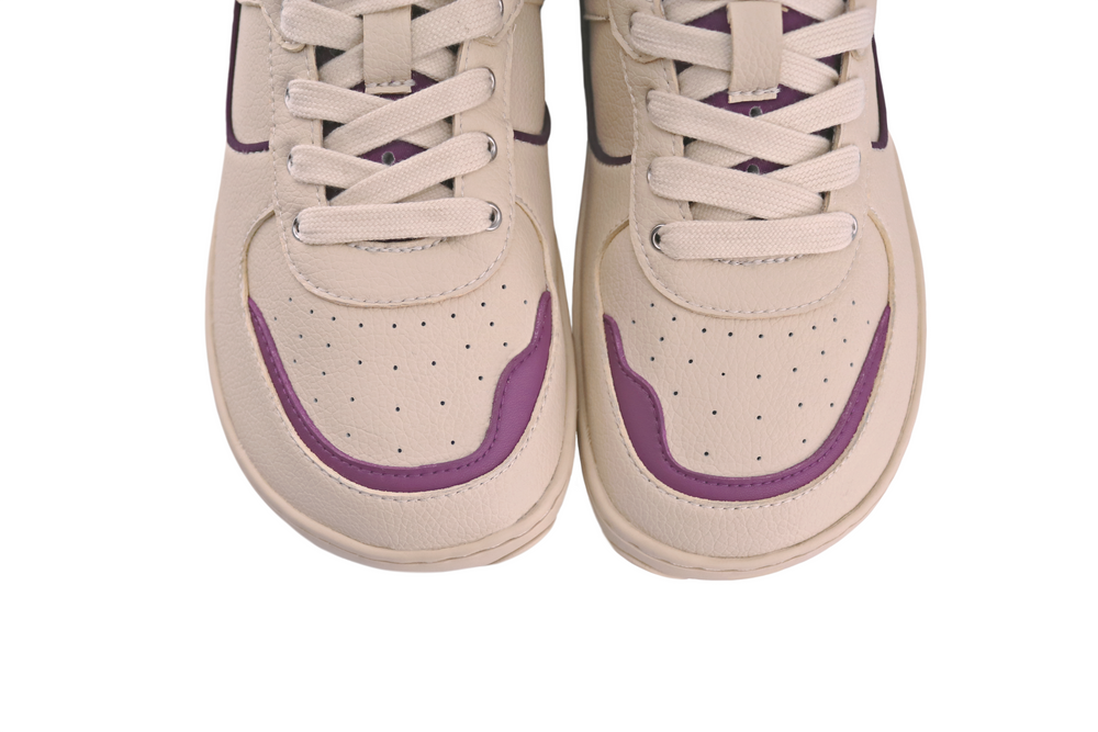 Paperkrane Retro Low Sneakers Lacets Plum Adulte