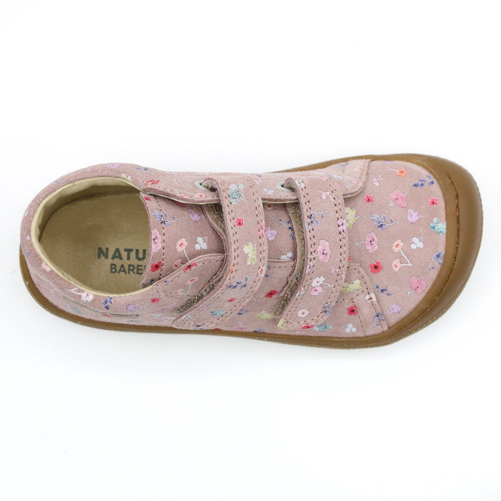 Naturino Barefoot Orec Velcros Fleurs Multi Rose