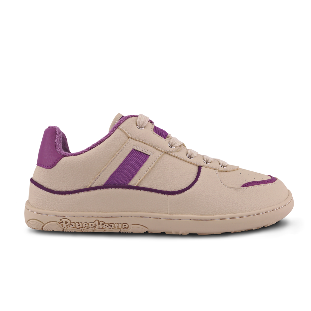 Paperkrane Retro Low Sneakers Lacets Plum Adulte