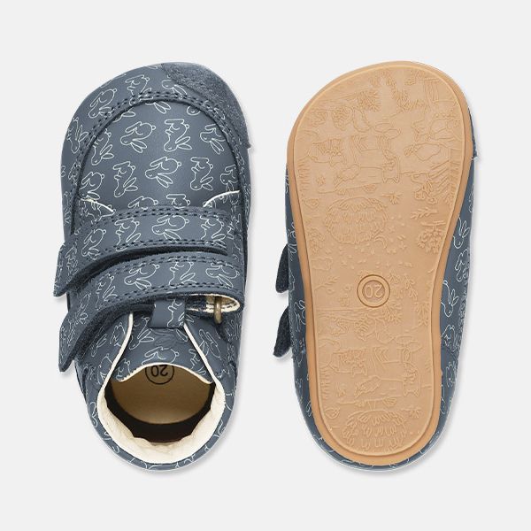 Bundgaard Prewalker II Velcro Rabbit Bleu