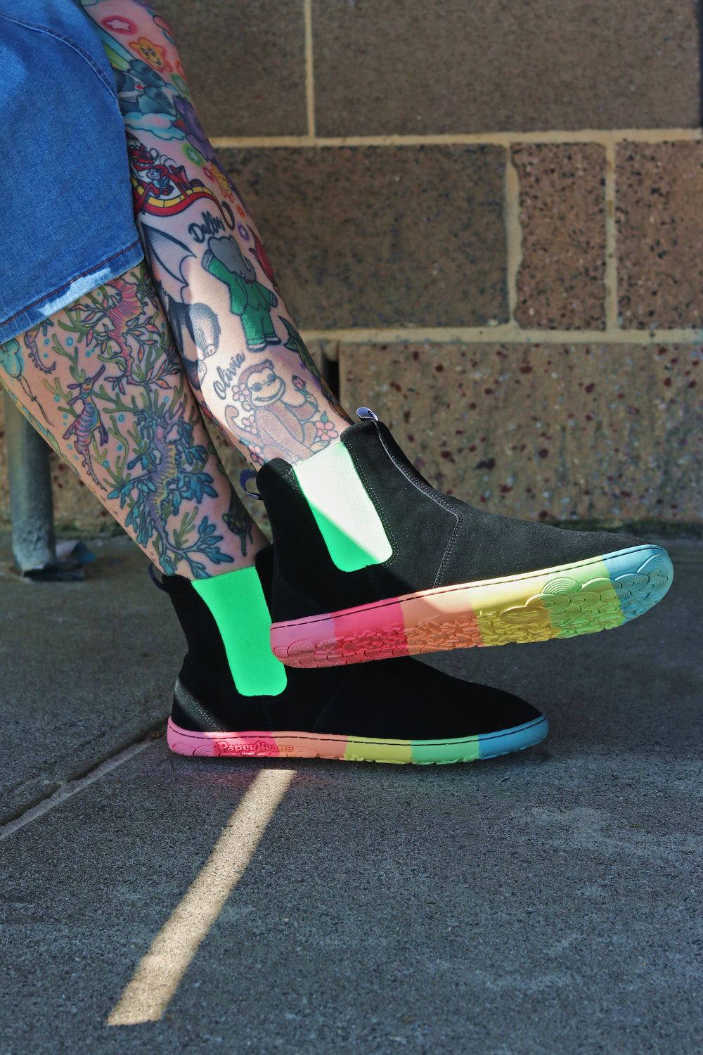 Paperkrane Chelsea Boots Skittle Neon Adulte