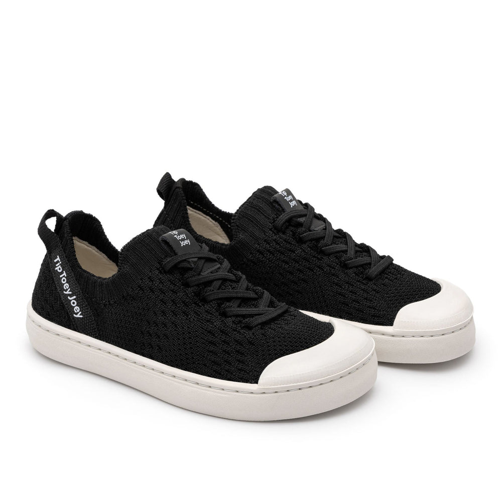 Tip Toey Joey Kidos Sneakers Easy Black Knit