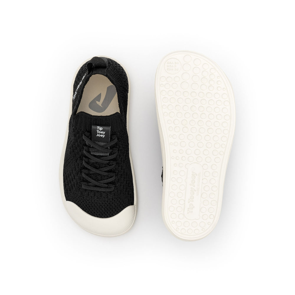 Tip Toey Joey Kidos Sneakers Easy Black Knit