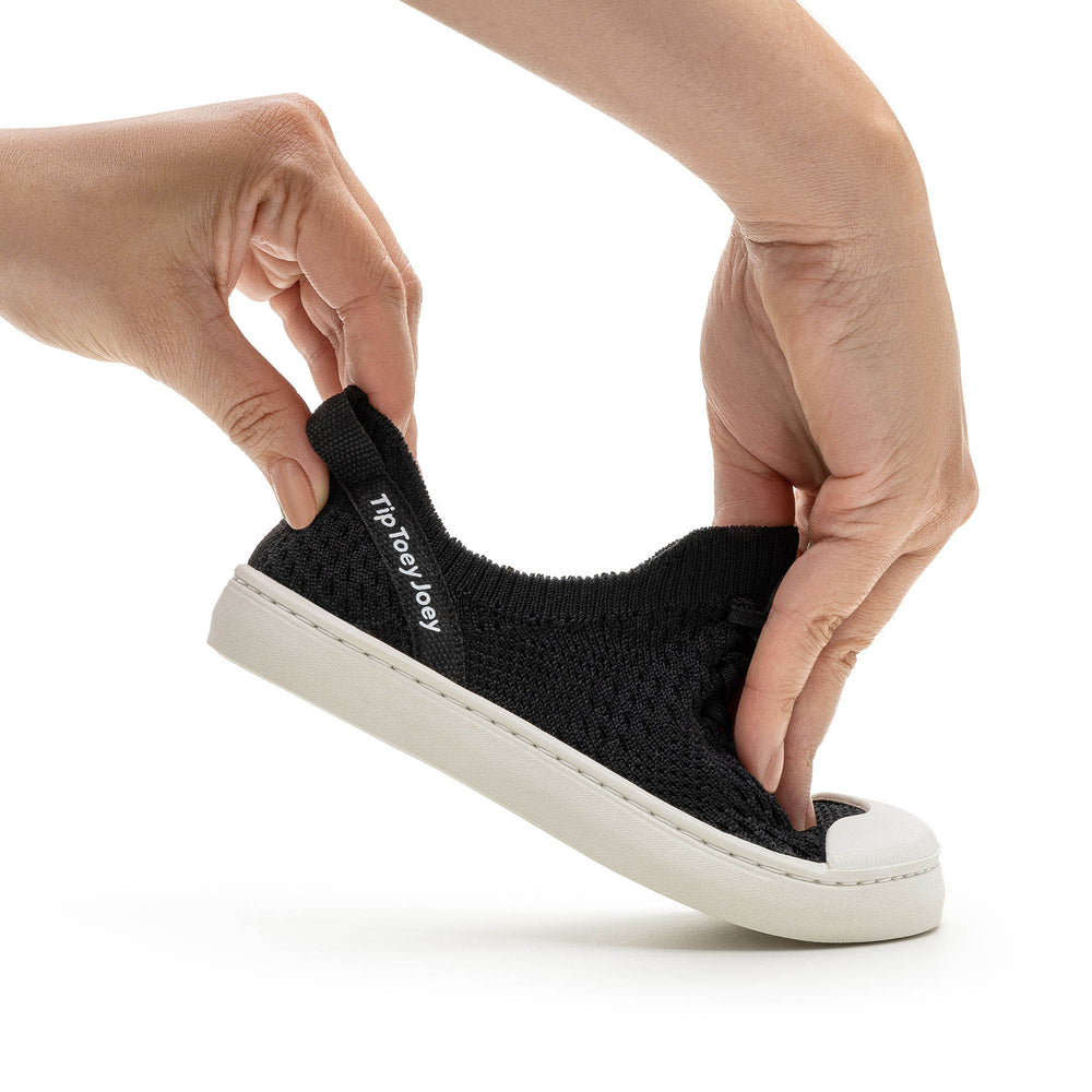 Tip Toey Joey Kidos Sneakers Easy Black Knit