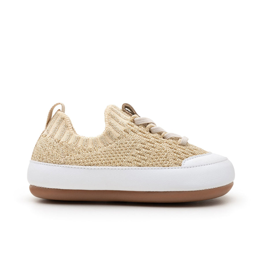 Tip Toey Joey Primeiros Easy Ouro Lurex Knit Champagne