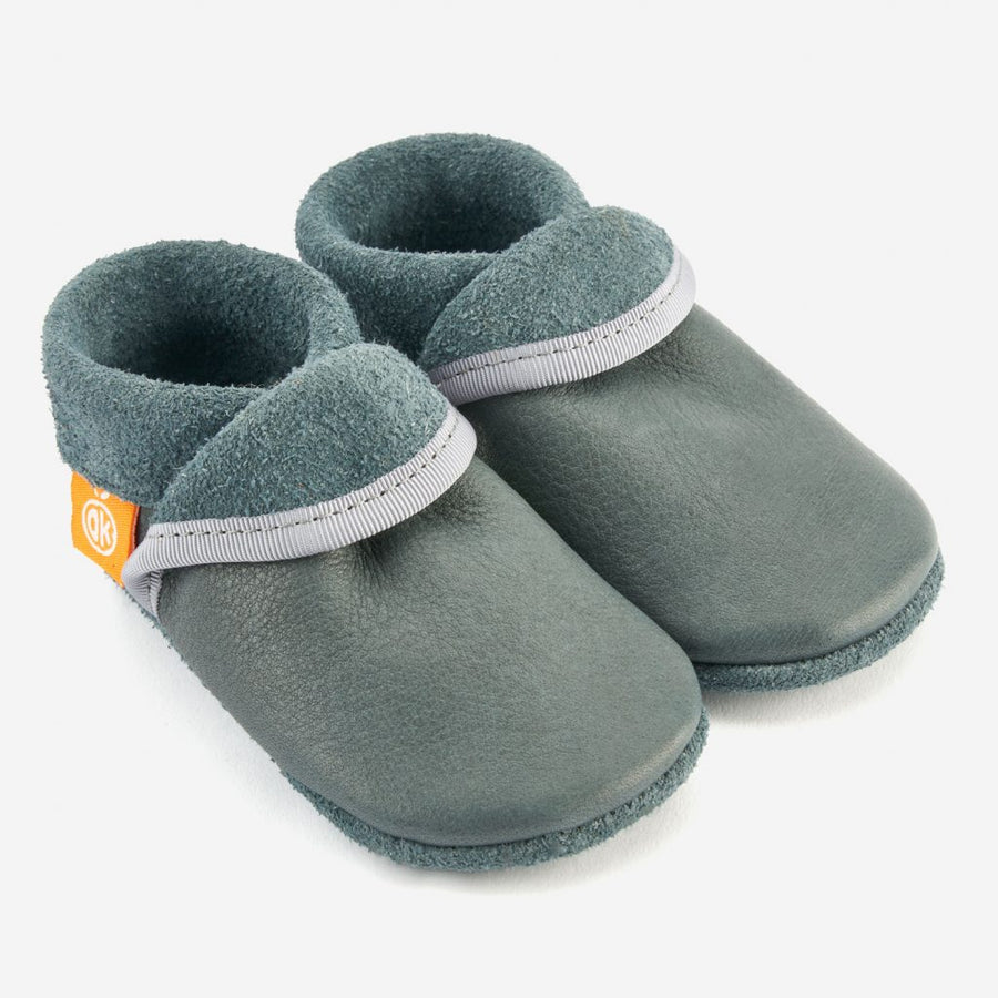 Orangenkinder Chaussons Gris Bleuté