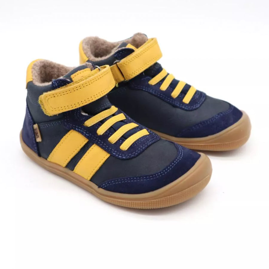 Koel Barefoot Kids Daniel Fourrées Tex Navy Yellow