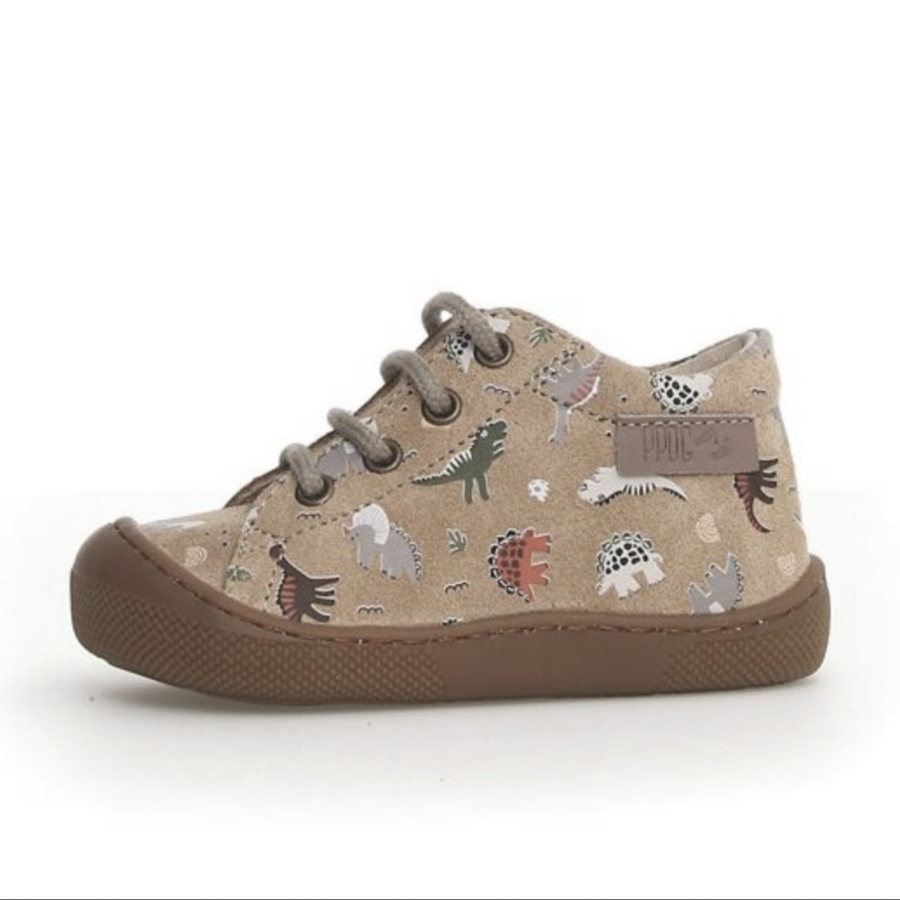 Naturino Barefoot Orec Cordones Dino Beige