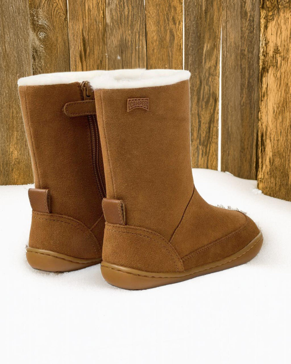 Camper Peu Kids Botas Forro Camel