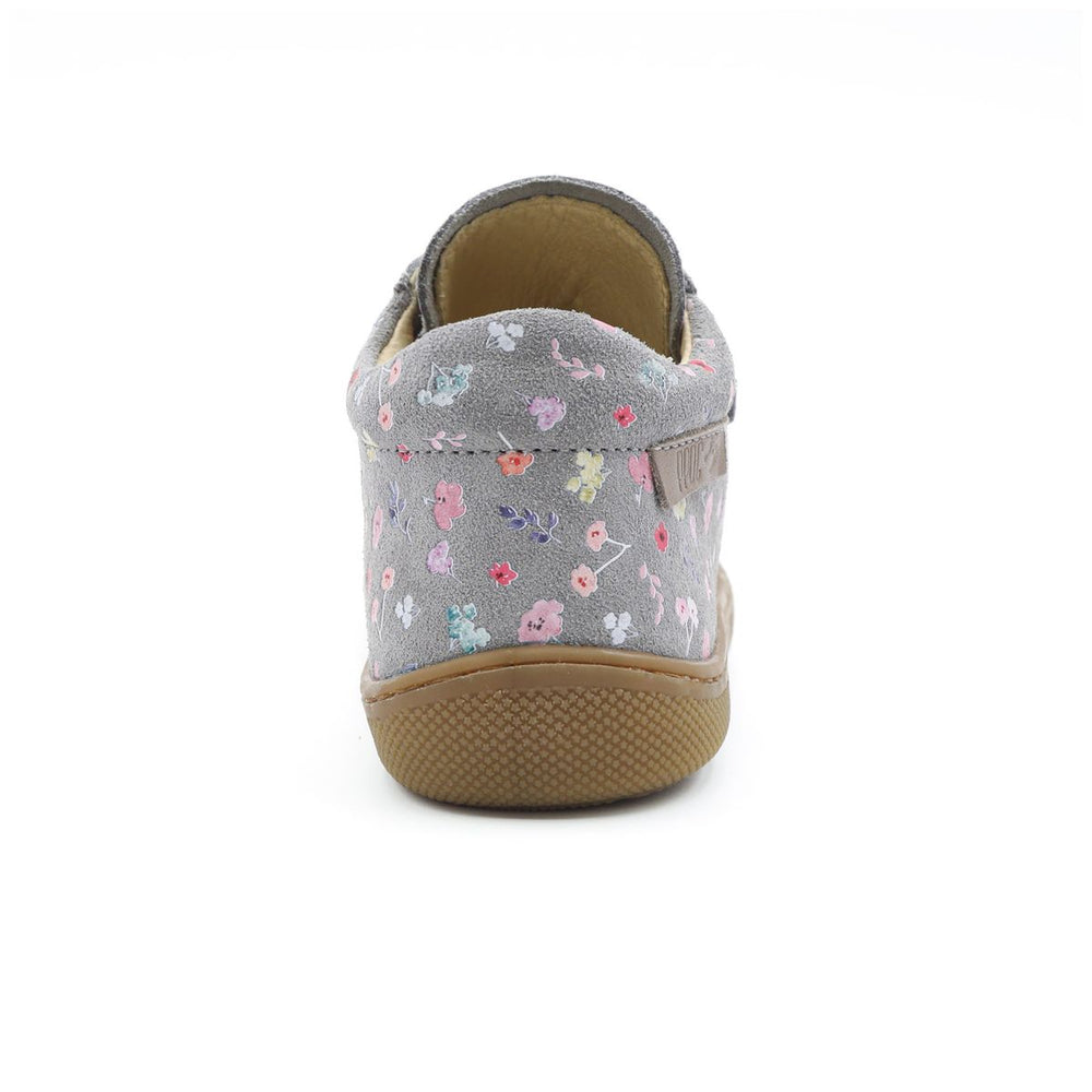 Naturino Barefoot Orec Velcros Flores Multi Gris