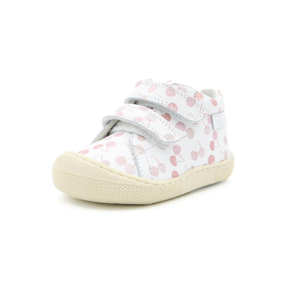 Naturino Barefoot Orec Velcros Cherry White Pink