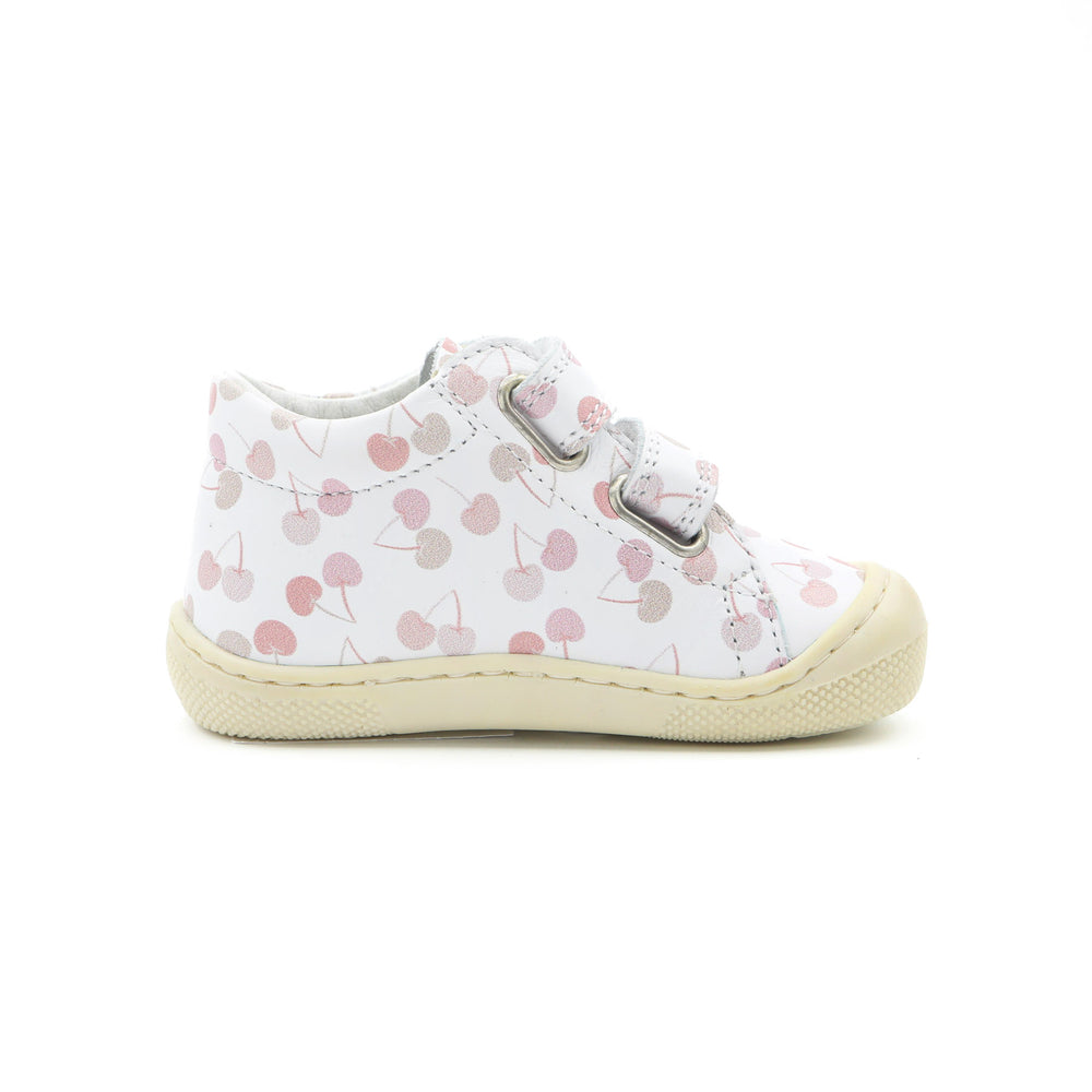 Naturino Barefoot Orec Velcros Cherry White Pink