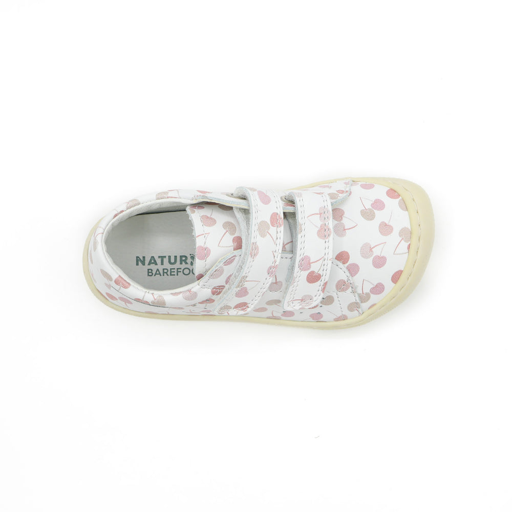 Naturino Barefoot Rabir Velcros Cherry White Pink